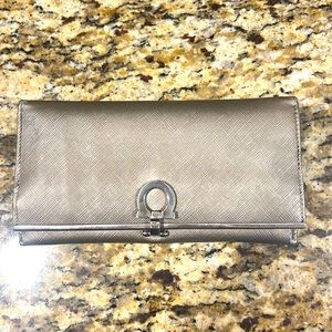 Salvatore Ferragamo Icona Silver Wallet